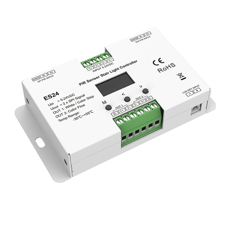 ES24 24CH PIR Sensor Motion Activated LED Stairway Lighting Controller ES24 24CH PIR Sensor Motion Activated LED Stairway Lighting Controller